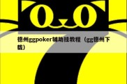 德州ggpoker辅助挂教程（gg德州下载）